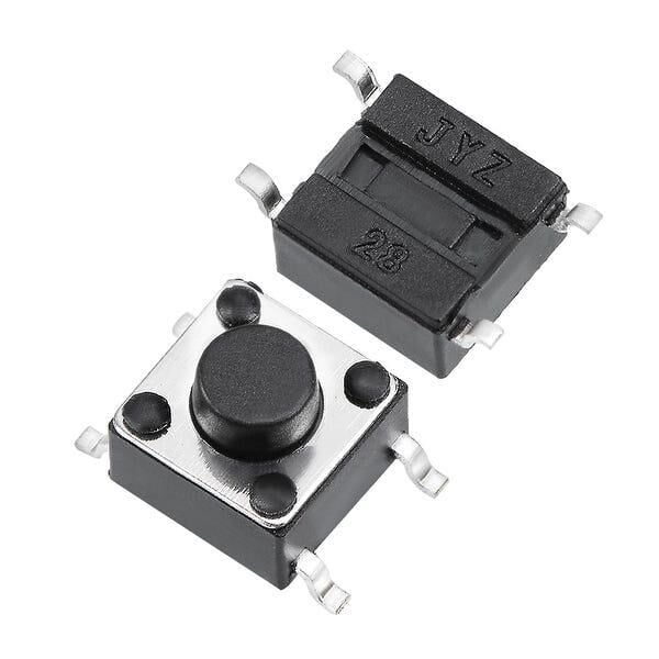 6x6x5mm 4 Pinli SMD Push Buton - 1000 Adet