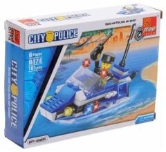 Peizhi City Police Gemi Lego 0474 - 101 Parça