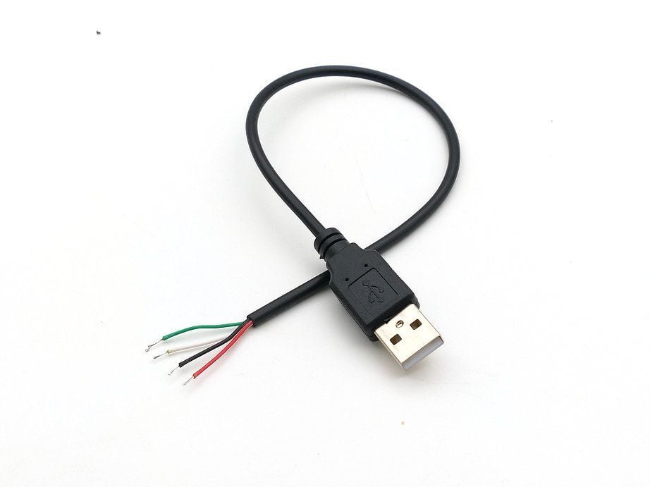 Açık Uçlu Usb Erkek Kablo 100cm 2 Amper Data Kablosu