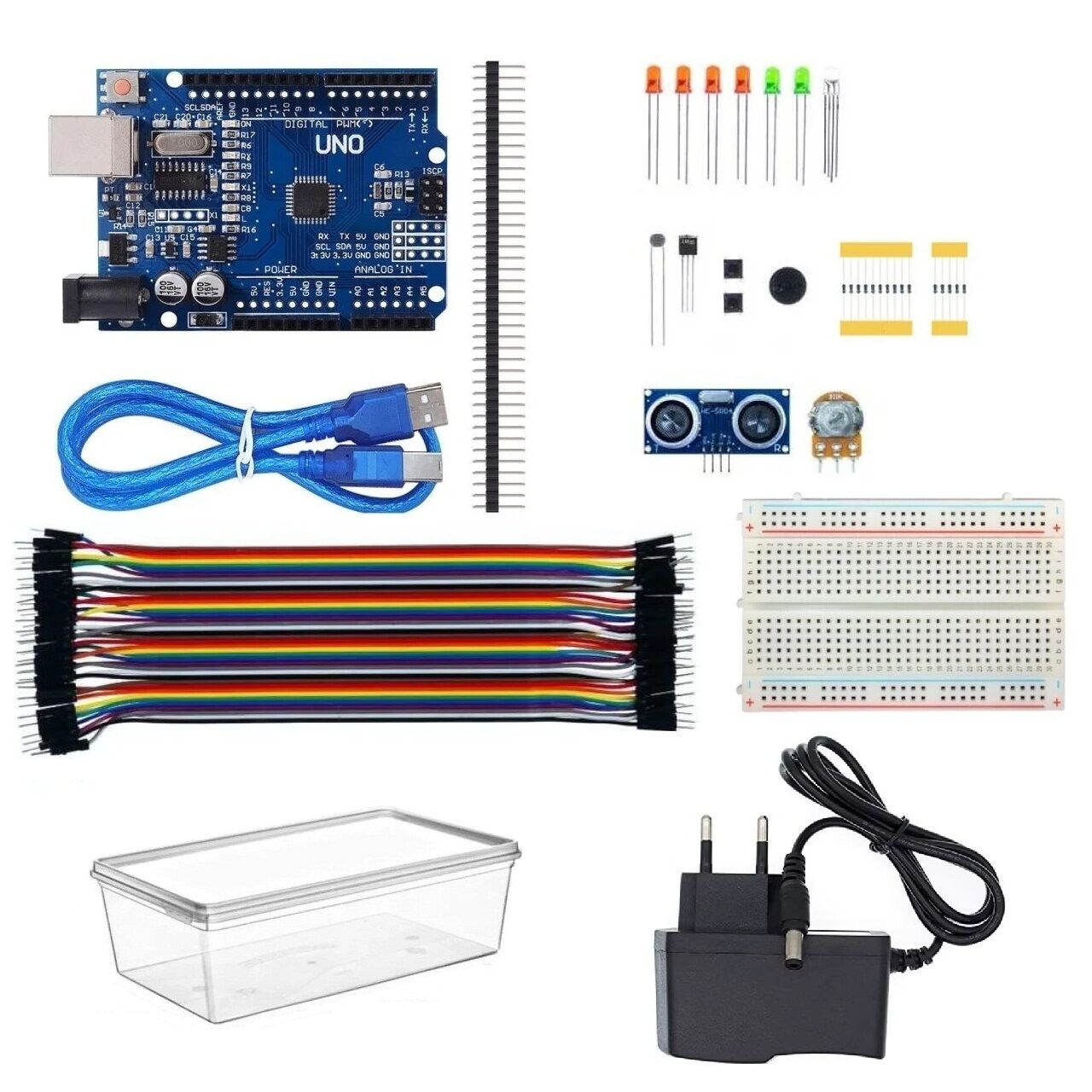 Robotik Kodlama Arduino Uno Başlangıç Seti Adaptörlü