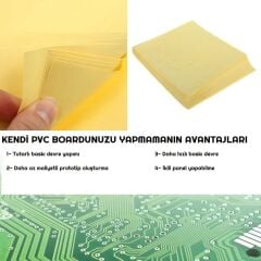 A4 Boyut PCB Prototip Baskı Devre Isı Transfer Kağıdı  - 10 Adet