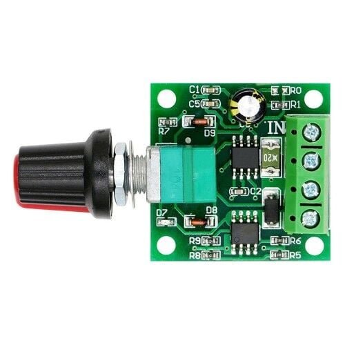 DC 2-15V 2A Pwm Motor Hız Kontrol Kartı Tek Yönlü