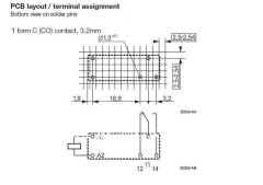 Schrack  RY611012 12V 8A 1C 5 Pin Minyatür Pcb Güç Rölesi - 5 Adet