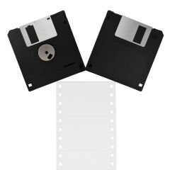 3.5'' 1.44 Mb 10 lu Paket MF2HD Kutusuz Poşetli Floppy Disket