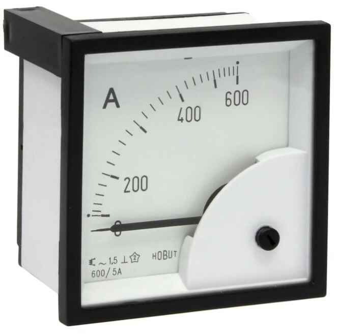 ECS Ampermetre 600-5A 72x72mm 2000V AC 50Hz