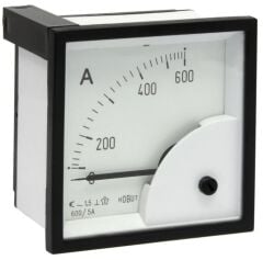 ECS Ampermetre 600-5A 72x72mm 2000V AC 50Hz