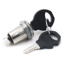 12mm Elektronik Anahtarlı Aç Kapa Kilidi - 1/2' Key Switch SPST